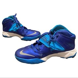 Nike LeBron Zoom Soldier 7 VII TB Basketball Shoes 9 Game Royal 610343-401